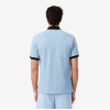 LACOSTE Ανδρικό Contrast Rib Polo Κανονική Γραμμή PH2017 00 4I3 Γαλάζιο Καφέ