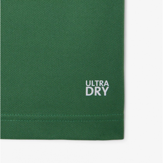 LACOSTE Ανδρικό Ultra Dry Sport Polo Printed Logo Κανονική Γραμμή DH0171 00 132 Πράσινο