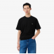 LACOSTE Ανδρικό Βαμβακερό T-Shirt Chest Pocket Κανονική Γραμμή TH2827 00 031 Μαύρο