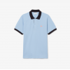 LACOSTE Ανδρικό Contrast Rib Polo Κανονική Γραμμή PH2017 00 4I3 Γαλάζιο Καφέ