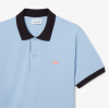 LACOSTE Ανδρικό Contrast Rib Polo Κανονική Γραμμή PH2017 00 4I3 Γαλάζιο Καφέ