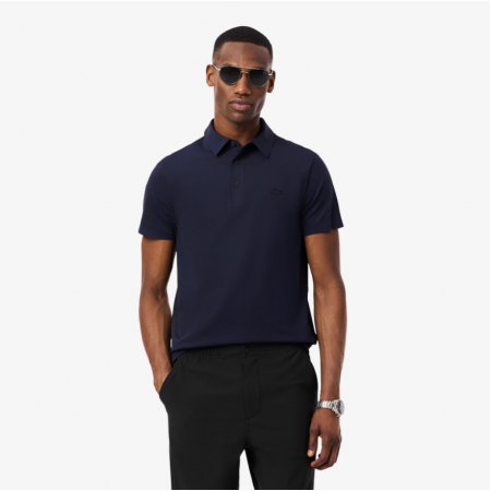 LACOSTE Ανδρικό Αναπνεύσιμο Πλεκτό Interlock Polo Κανονική Γραμμή DH1604 00 HDE Μπλε
