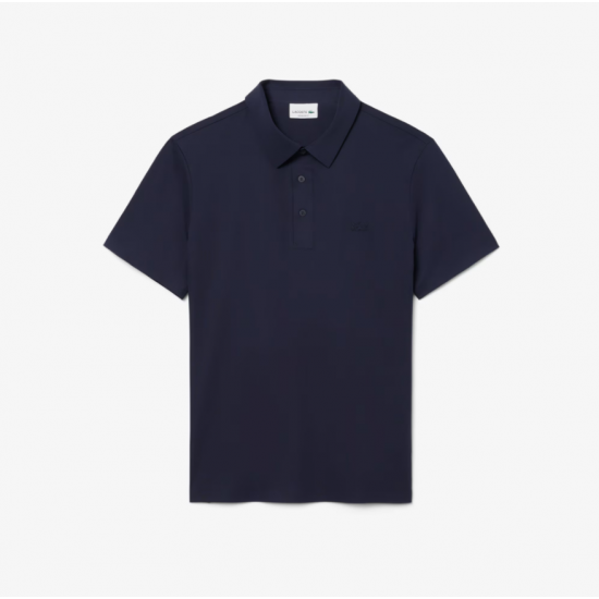 LACOSTE Ανδρικό Αναπνεύσιμο Πλεκτό Interlock Polo Κανονική Γραμμή DH1604 00 HDE Μπλε