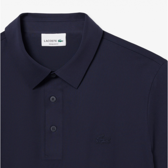 LACOSTE Ανδρικό Αναπνεύσιμο Πλεκτό Interlock Polo Κανονική Γραμμή DH1604 00 HDE Μπλε