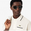 LACOSTE Ανδρική Βαμβακερή Μπλούζα Polo Contrast Trims Pocket Κανονική Γραμμή PH9838 00 EV0 Λευκή