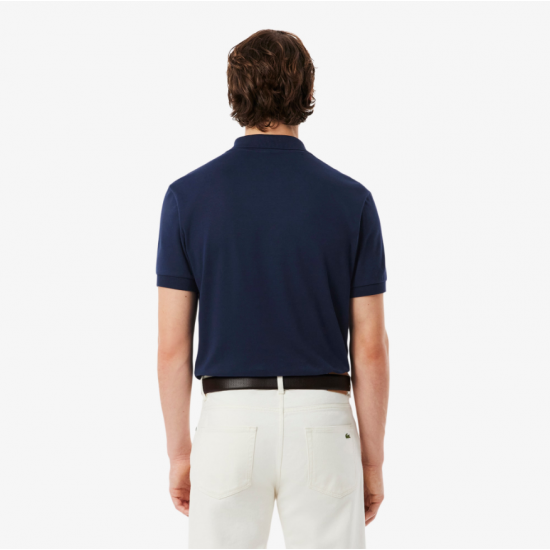 LACOSTE Ανδρικό Βαμβακερό Jersey Pima Polo Κανονική Γραμμή DH2050 00 166 Σκούρο Μπλε