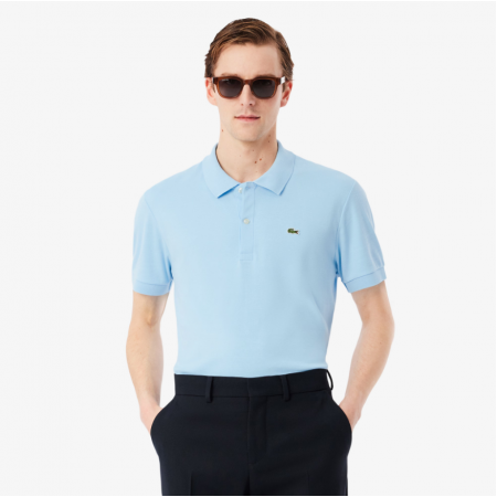 LACOSTE Ανδρικό Βαμβακερό Jersey Pima Polo Κανονική Γραμμή DH2050 00 HBP Γαλάζιο