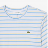 LACOSTE Γυναικείο Βαμβακερό Ριγέ Φόρεμα T-Shirt Στενή Γραμμή EF0263 00 4BI Γαλάζιο