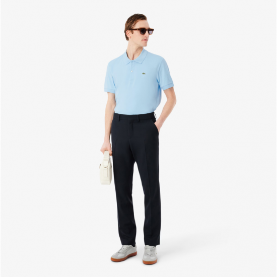 LACOSTE Ανδρικό Βαμβακερό Jersey Pima Polo Κανονική Γραμμή DH2050 00 HBP Γαλάζιο