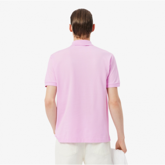 LACOSTE Ανδρική Βαμβακερή Polo Pique Μπλούζα Κανονική Γραμμή L.12.12 00 Z4H Ροζ