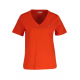 GANT Women's Cotton Regular Fit Shield V-Neck T-Shirt 4200750 679 Perfect Red