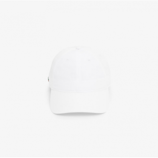 LACOSTE Ανδρικό Ελαφρύ Diamond Ταφτά Sport Καπέλο RK2662 00 001 Λευκό