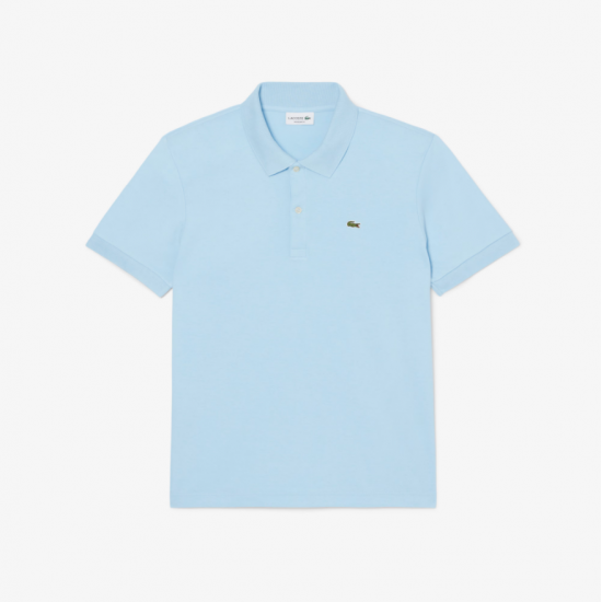 LACOSTE Ανδρικό Βαμβακερό Jersey Pima Polo Κανονική Γραμμή DH2050 00 HBP Γαλάζιο