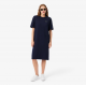 LACOSTE Γυναικείο Βαμβακερό Oversized T-Shirt Φόρεμα EF2883 00 166 Σκούρο Μπλε