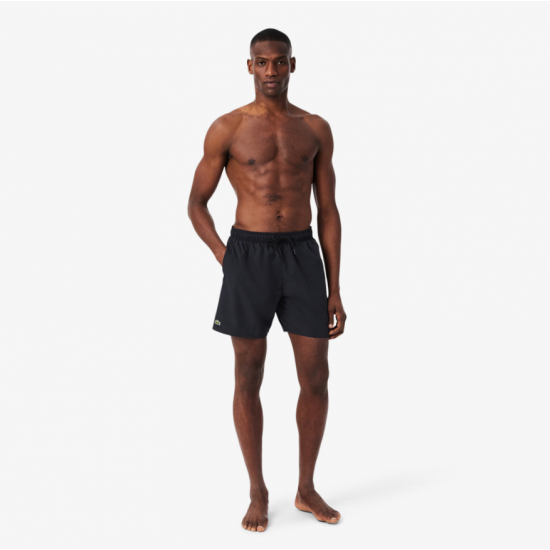 LACOSTE Ανδρικό Σορτς Μαγιό Μεσαίου Quick Dry Μήκους MH9088 00 964 Μαύρο