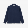 LACOSTE Ανδρικό Λινό Πουκάμισο Κανονική Γραμμή CH5692 00 166 Σκούρο Μπλε