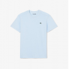 LACOSTE Ανδρική Βαμβακερή T-Shirt Μπλούζα Ultra Dry Sport Κανονική Γραμμή TH7618 00 T01 Γαλάζιο