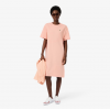 LACOSTE Γυναικείο Βαμβακερό Oversized T-Shirt Φόρεμα EF2883 00 UI2 Ροζ