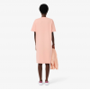 LACOSTE Γυναικείο Βαμβακερό Oversized T-Shirt Φόρεμα EF2883 00 UI2 Ροζ