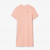 LACOSTE Γυναικείο Βαμβακερό Oversized T-Shirt Φόρεμα EF2883 00 UI2 Ροζ
