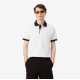 LACOSTE Ανδρικό Contrast Rib Polo Κανονική Γραμμή PH2017 00 1Ι9 Λευκό Καφέ