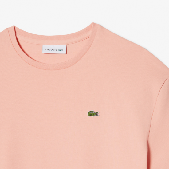 LACOSTE Γυναικείο Βαμβακερό Oversized T-Shirt Φόρεμα EF2883 00 UI2 Ροζ