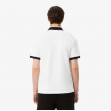 LACOSTE Ανδρικό Contrast Rib Polo Κανονική Γραμμή PH2017 00 1Ι9 Λευκό Καφέ
