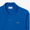 LACOSTE Ανδρική Βαμβακερή Polo Pique Μπλούζα Κανονική Γραμμή L.12.12 00 3D3 Μπλε Ντένιμ