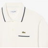 LACOSTE Ανδρική Βαμβακερή Μπλούζα Polo Contrast Trims Pocket Κανονική Γραμμή PH9838 00 EV0 Λευκή