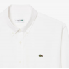 LACOSTE Ανδρικό Βαμβακερό Πουκάμισο Ελαφριά Ποπλίνα Κανονική Γραμμή CH2316 00 001 Λευκό
