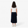 LACOSTE Women's Long Pleated Skirt JF1402 00 166 Blue
