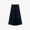 LACOSTE Women's Long Pleated Skirt JF1402 00 166 Blue