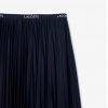 LACOSTE Women's Long Pleated Skirt JF1402 00 166 Blue