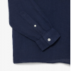 LACOSTE Ανδρικό Λινό Πουκάμισο Κανονική Γραμμή CH5692 00 166 Σκούρο Μπλε