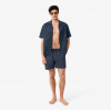 LACOSTE Ανδρικό Ριγέ Σορτς Μαγιό Crocodile Print Μεσαίου Μήκους MH1849 00 IY8 Μαύρο