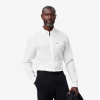 LACOSTE Ανδρικό Λινό Πουκάμισο Κανονική Γραμμή CH5692 00 001 Λευκό