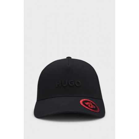HUGO Ανδρικό Βαμβακερό ΄Καπέλο Jude 50533410 003 Μαύρο