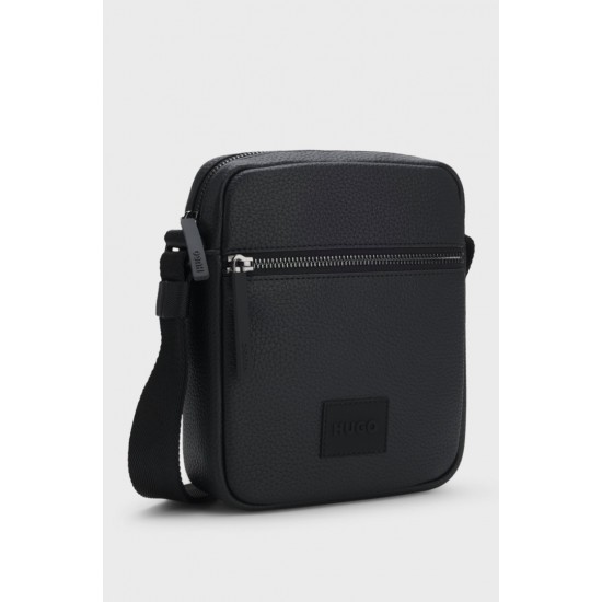 HUGO Ανδρική Τσάντα Tonal Logo Ethon 2.0HI_NS Cross 50553669 002 Μαύρη