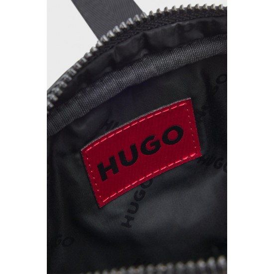 HUGO Ανδρική Τσάντα Tonal Logo Ethon 2.0HI_NS Cross 50553669 002 Μαύρη