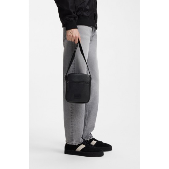 HUGO Ανδρική Τσάντα Tonal Logo Ethon 2.0HI_NS Cross 50553669 002 Μαύρη