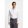 HUGO Ανδρικό Ελαστικό Βαμβακερό Πουκάμισο Valerio Modern Fit 50554768 199 Λευκό