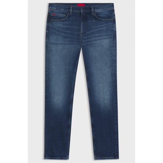 HUGO Ανδρικό Βαμβακερό Παντελόνι Τζιν Hugo 708 Στενή Γραμμή 50556089 422 Μπλε