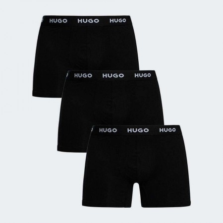 HUGO Ανδρικό Πακέτο Τριών Τεμαχίων Εσώρουχα Boxerbr 50532613 005 Μαύρο
