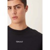 GANT Ανδρικό Βαμβακερό T-Shirt Small Graphic Κανονική Γραμμή 2003405 005 Μαύρο