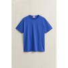 GANT Ανδρικό βαμβακερό Shield T-Shirt Κανονική Γραμμή 2003184 417 Ανοιχτό Μπλε