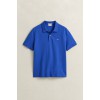 GANT Men's Cotton Regular Fit Shield Piqué Polo Shirt 2210 417 Royal Blue