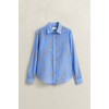 GANT Women's Cotton Silk Regular Fit Printed Shirt 4300624 424 Palace Blue