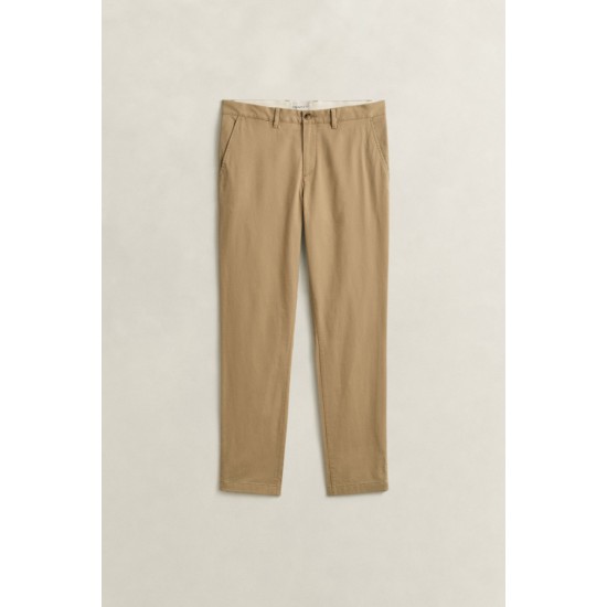 GANT Men's Cotton Slim Fit Classic Chinos 1501000 248 Dark Khaki
