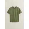 GANT Ανδρικό βαμβακερό Shield T-Shirt Κανονική Γραμμή 2003184 379 Πράσινο Χακί