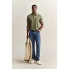 GANT Men's Cotton Regular Fit Shield Piqué Polo Shirt 2210 379 Dry Herb Green